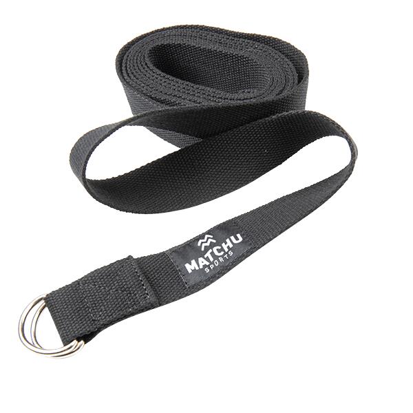Cinghia da yoga - 3 m x 3,5 cm - Nero 3/5