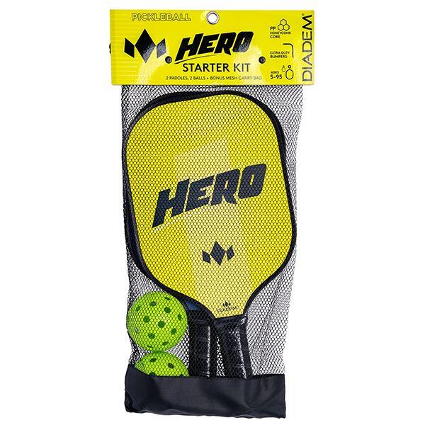 Raquete Pickleball Diadem Hero Starter Kit (2 raquetes, 2 bolas)