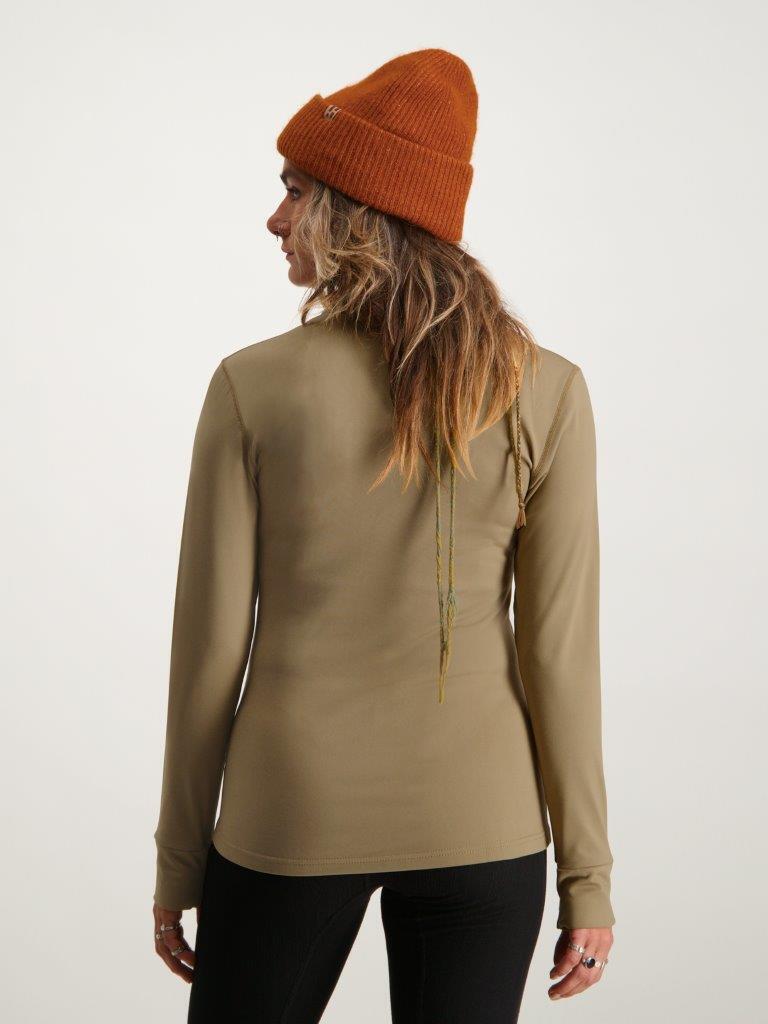 Poederbaas - Jersey de esquí para mujer, color arena ártica 3/7