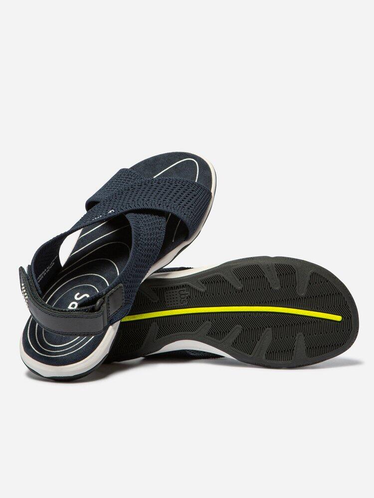 Sandales plates femme JAZZFIT Bleu 4/4