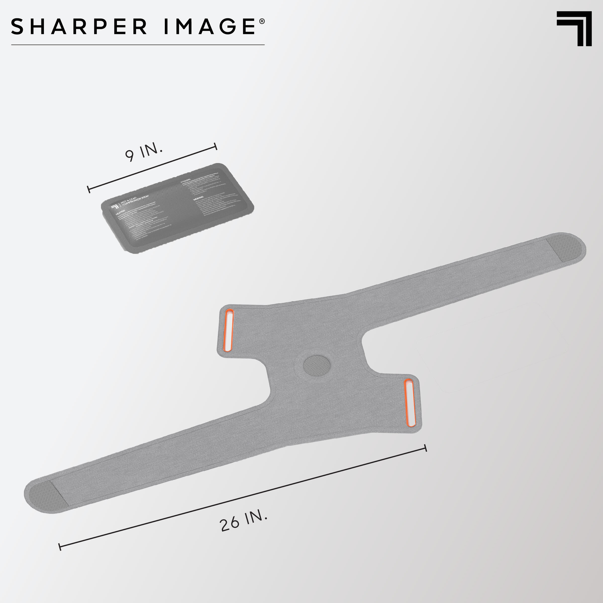 Sharper Image - Bande compression pack gel chaud froid 4/5