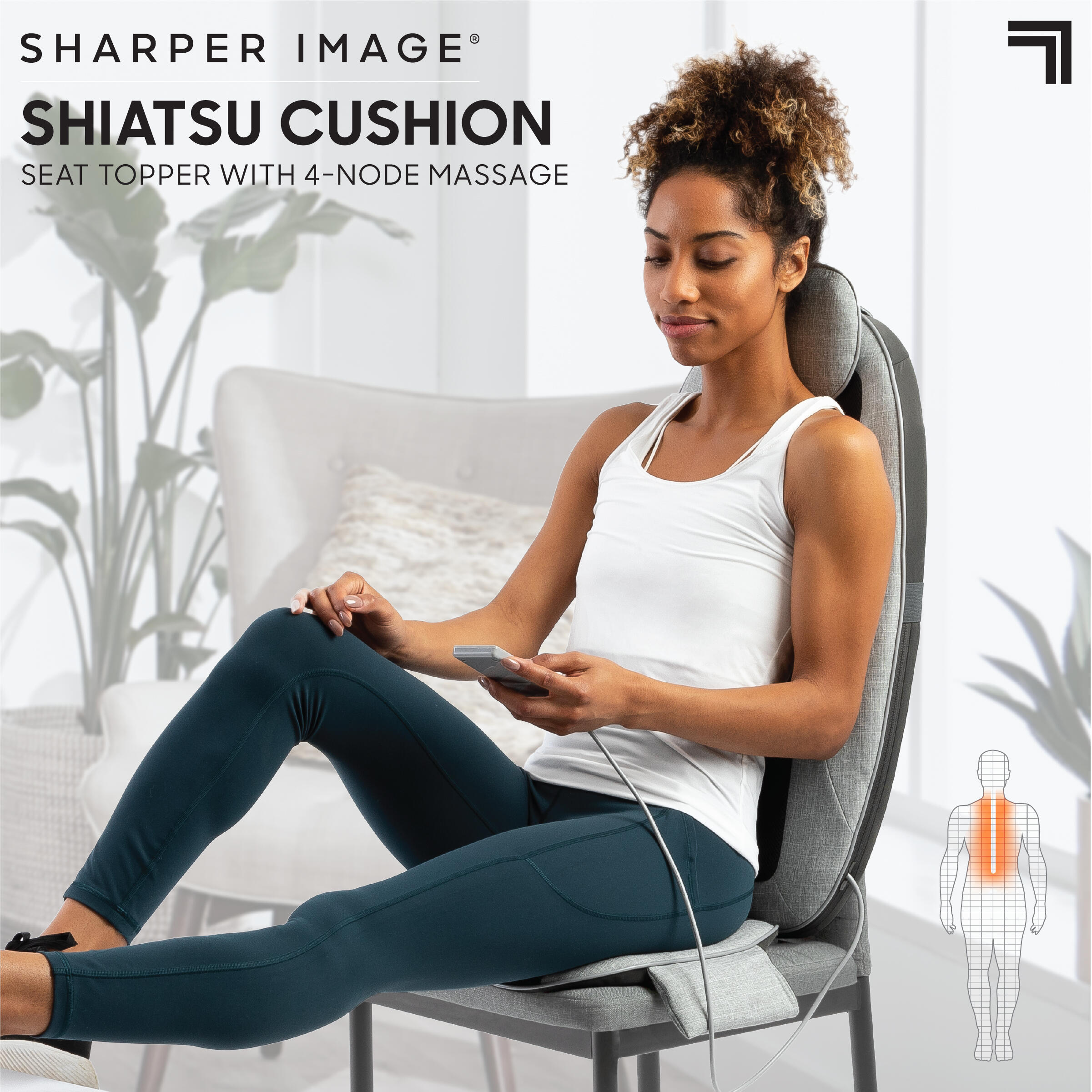 Shiatsu Sitzauflage mit 4-Punkt-Massage, Wrme- und Vibrationsfunktion |  Decathlon