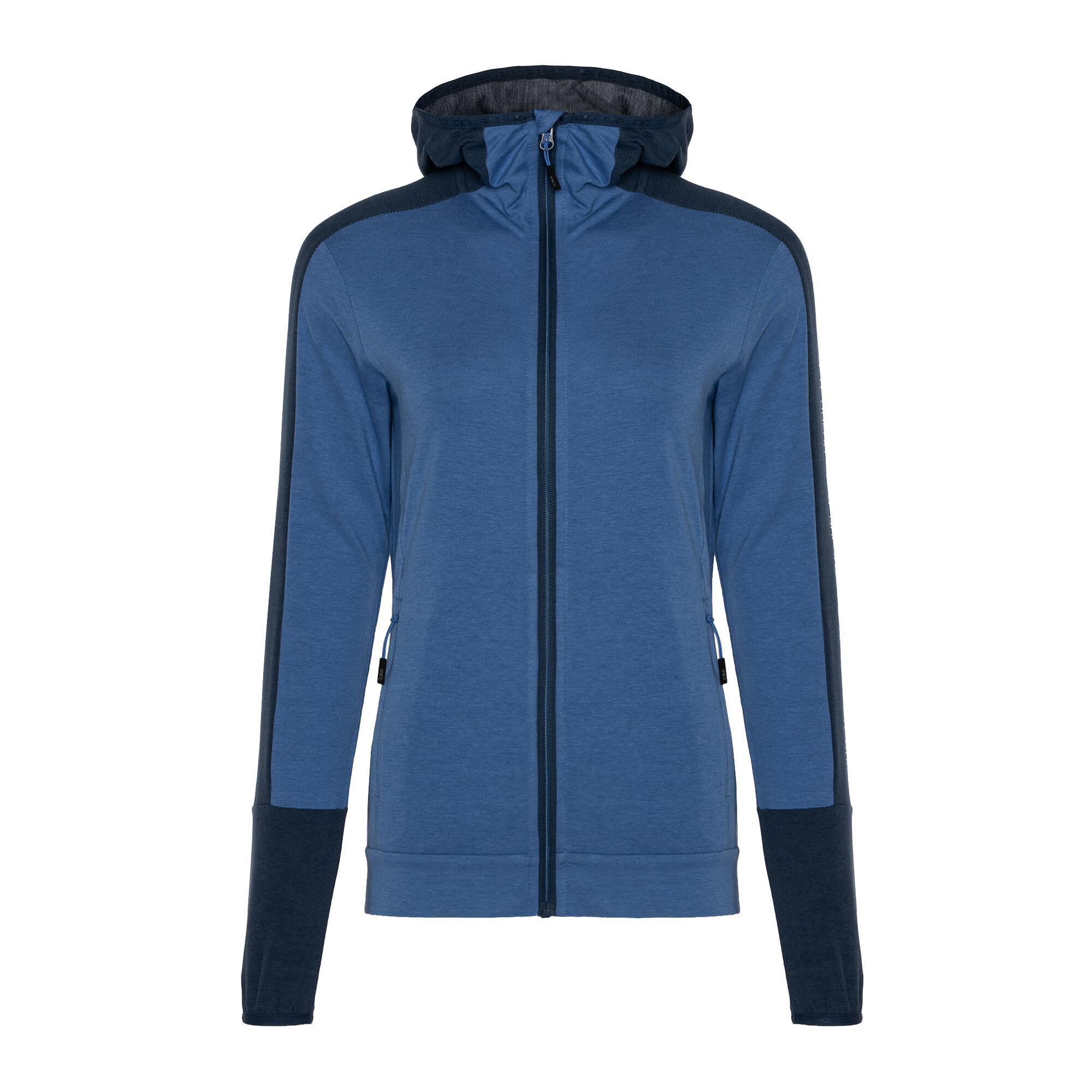 Cmp - Sweat Femme Cmp Fix Hood - Sweat Zippé - Bleu - 40 M - Decathlon