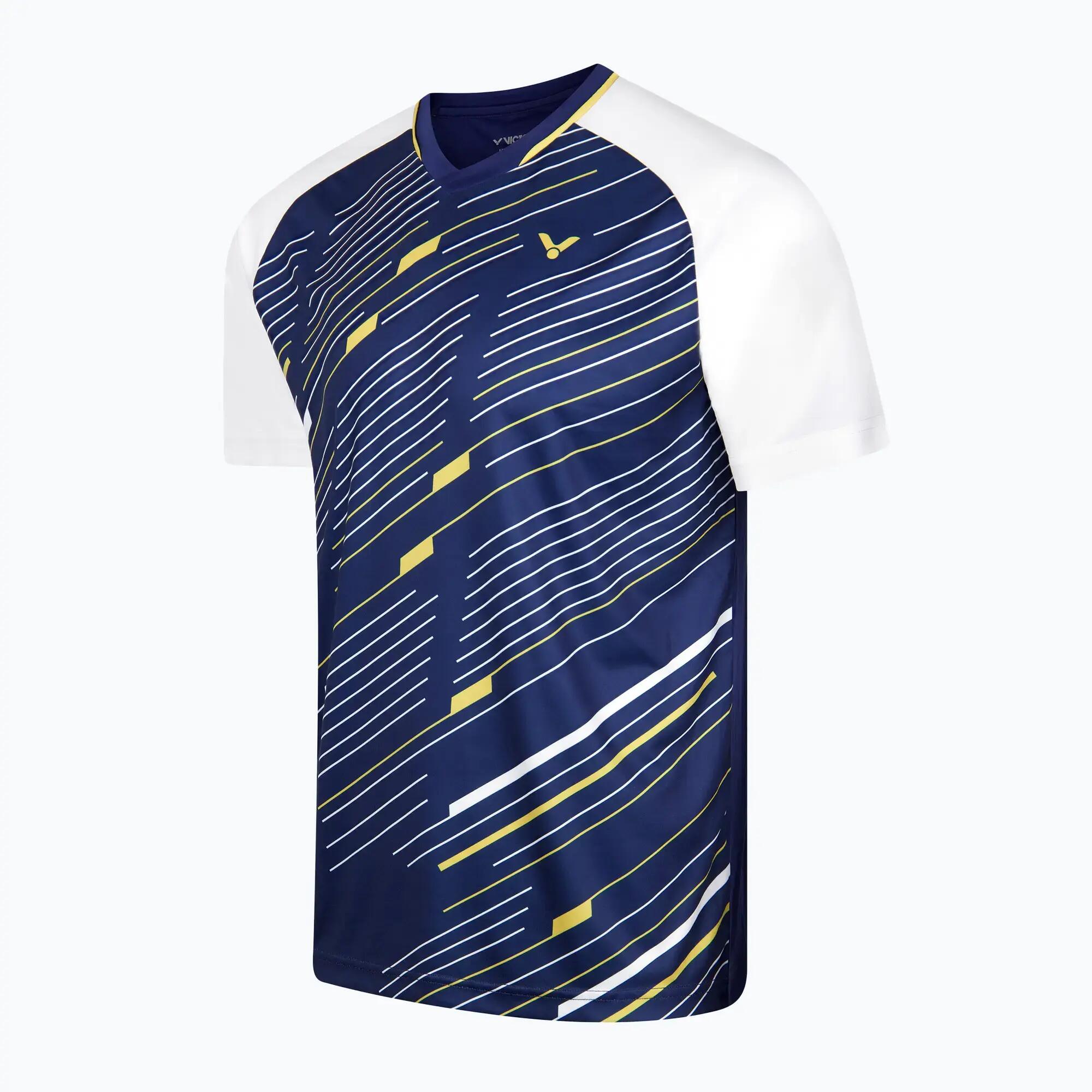 T-shirt - Badminton - Heren - Licht en ademend - Victor T-43100 B - Donkerblauw 2/7