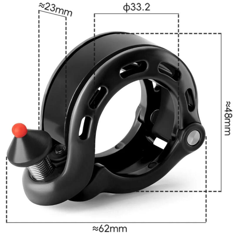 Dzwonek rowerowy aluminiowy Rockbros Qring LD-Q1 głośny 6/7