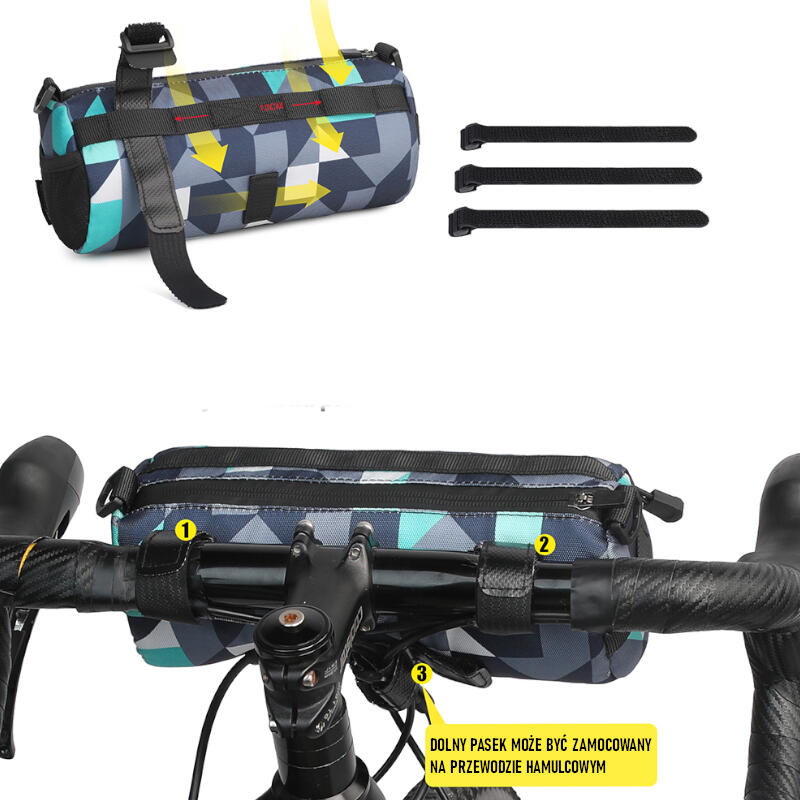 Sakwa rowerowa na kierownicę Rhinowalk RK9103 6/7