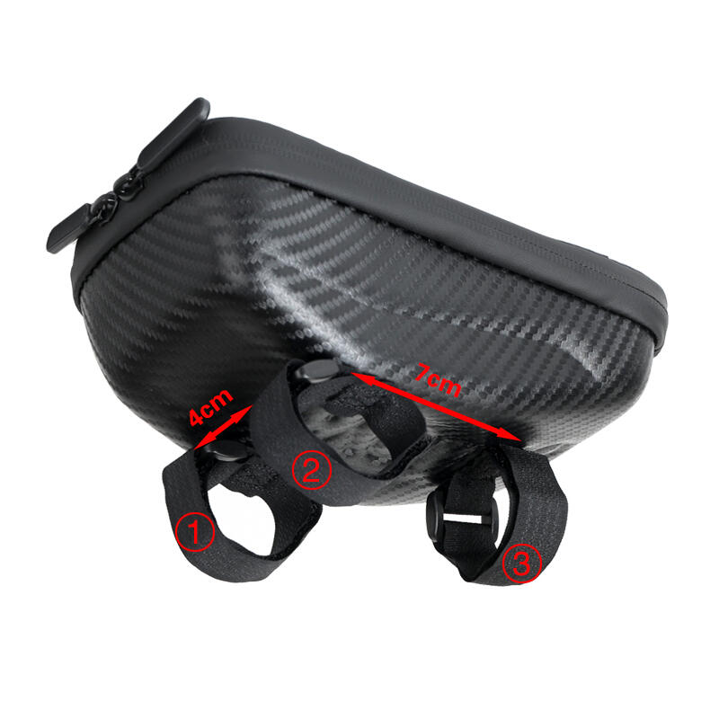 Torba rowerowa na kierownicę z miejscem na telefon Rhinowalk E001 twarda 7/7