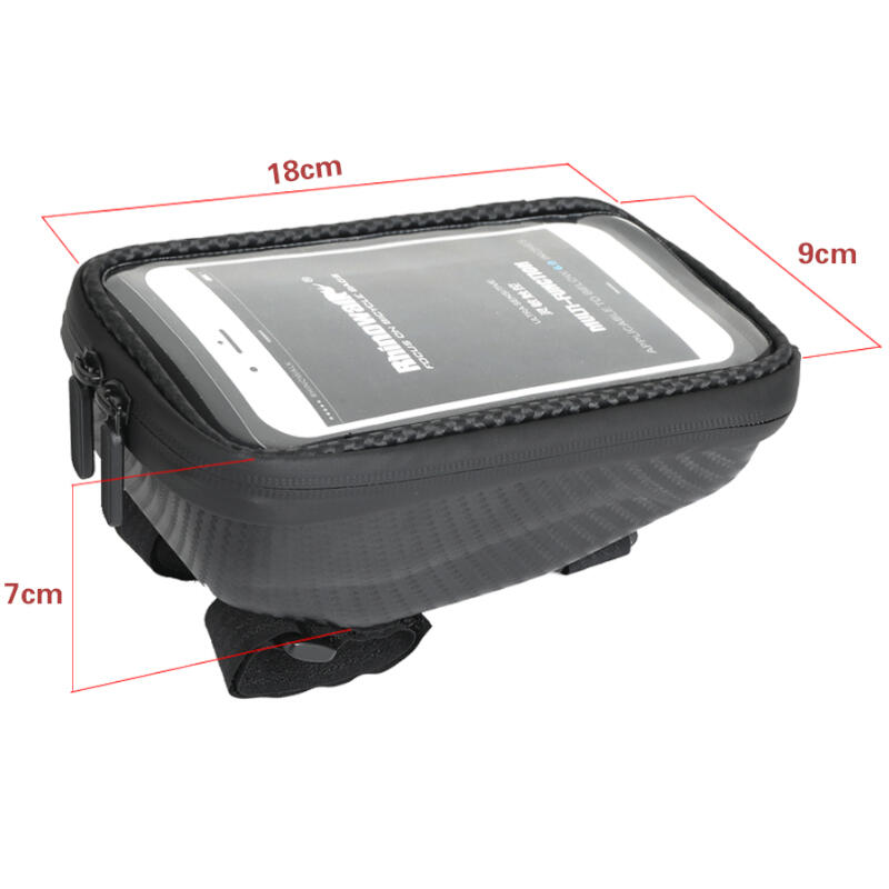 Torba rowerowa na kierownicę z miejscem na telefon Rhinowalk E001 twarda 6/7