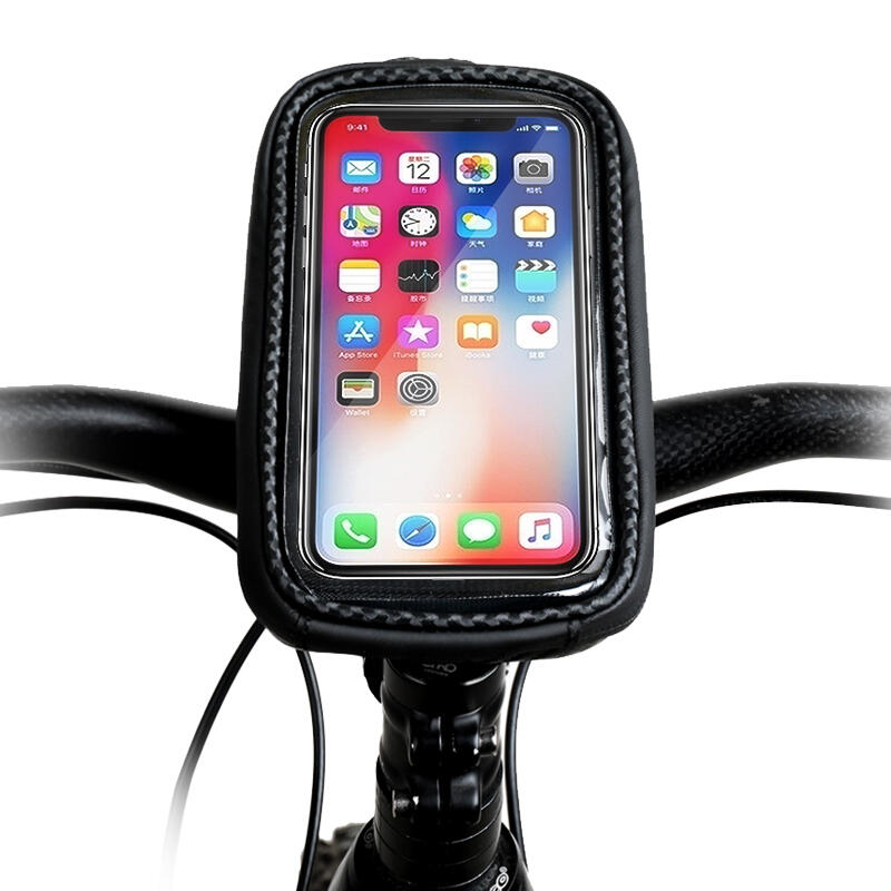 Torba rowerowa na kierownicę z miejscem na telefon Rhinowalk E001 twarda 5/7