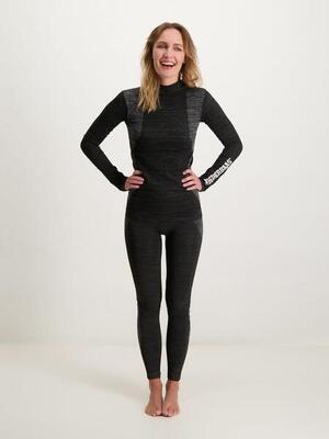 Thermokleding set dames technical - thermoshirt + thermolegging - zwart