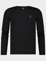 Poederbaas chemise thermique hommes léger noir