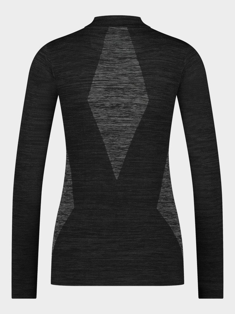 Poederbaas chemise thermique femme technique à manches longues noir 2/7