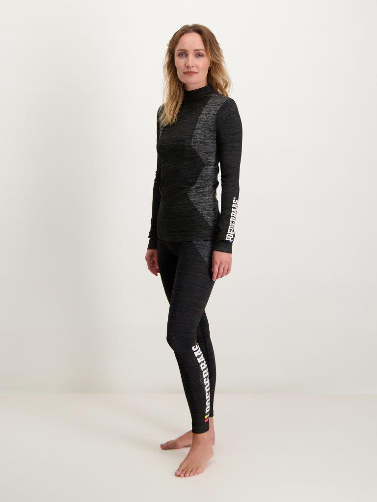 Poederbaas chemise thermique femme technique à manches longues noir 4/7
