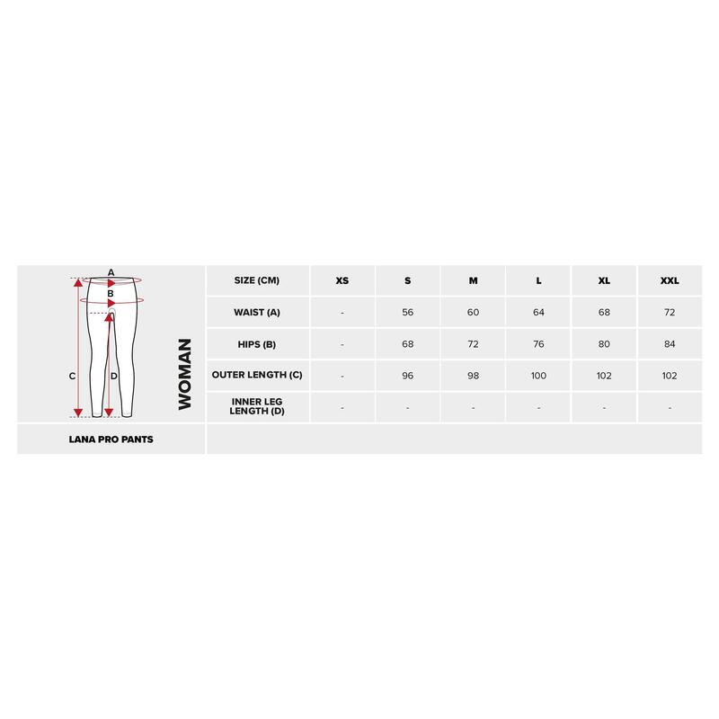Pantaloni termoactivi pentru femei Viking Lana Pro Merino