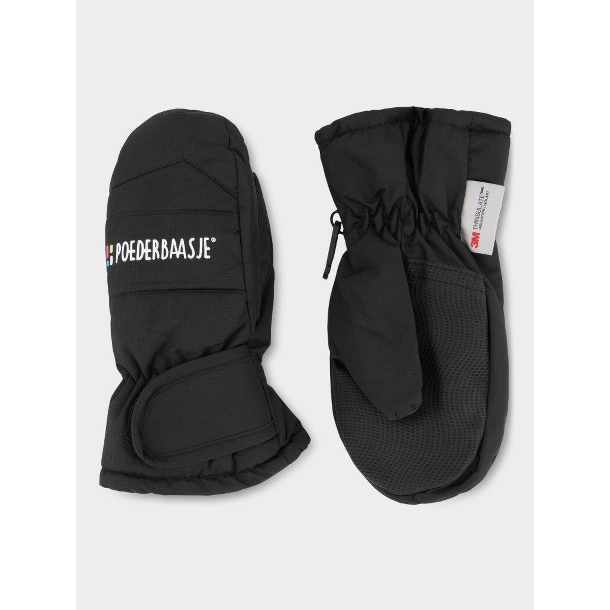 Poederbaas Mitaines De Ski Enfants Noir