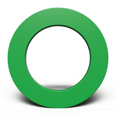 Bull's plain pu surround green