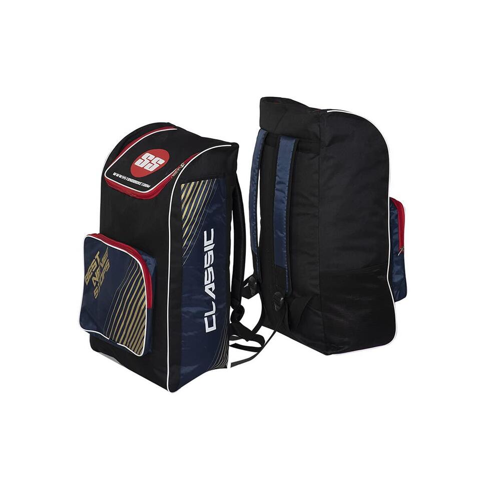 SS Kashmir Willow Full Cricket Kit Complete Kit Bag External Bat