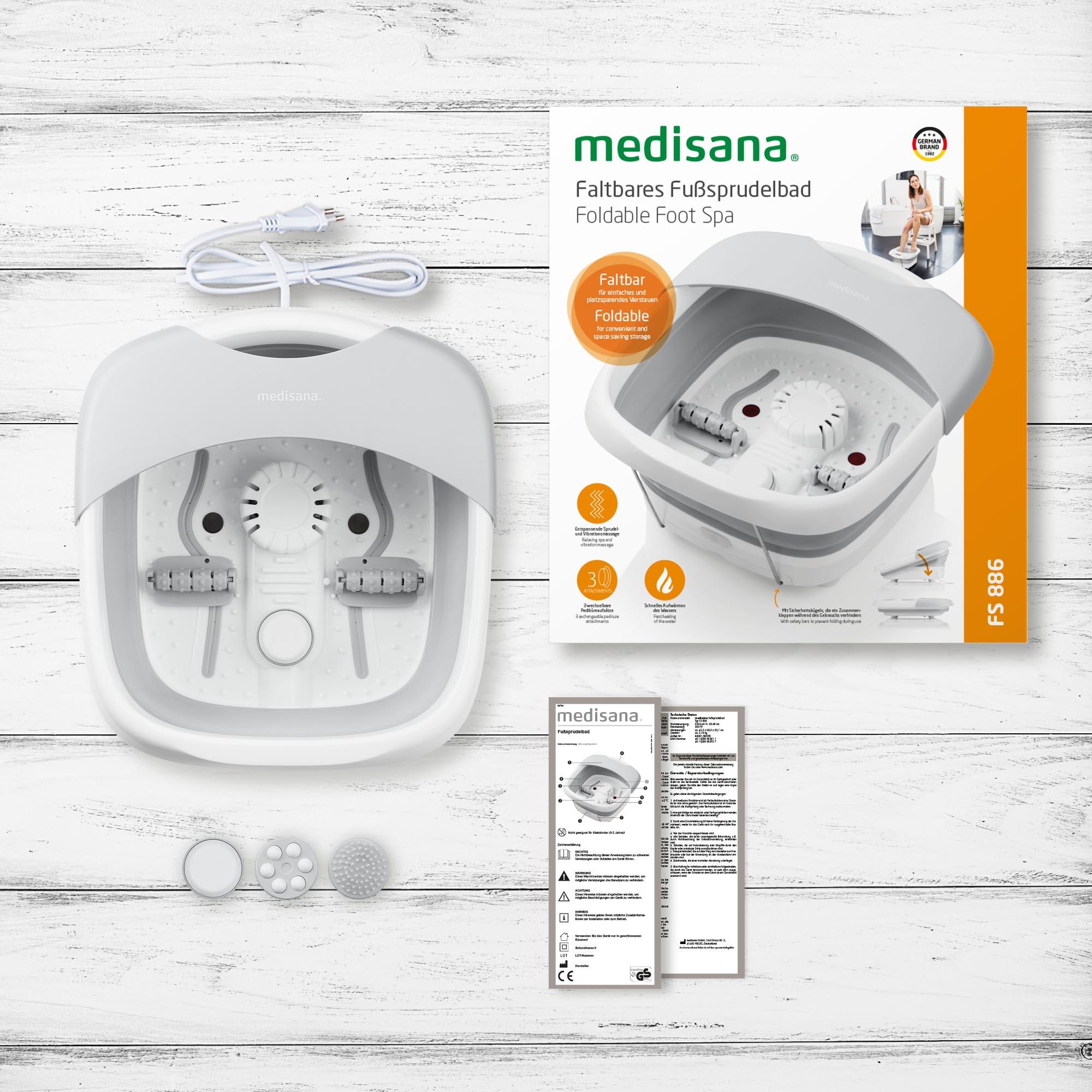 medisana FS 886 Opvouwbaar voetbubbelbad 7/7