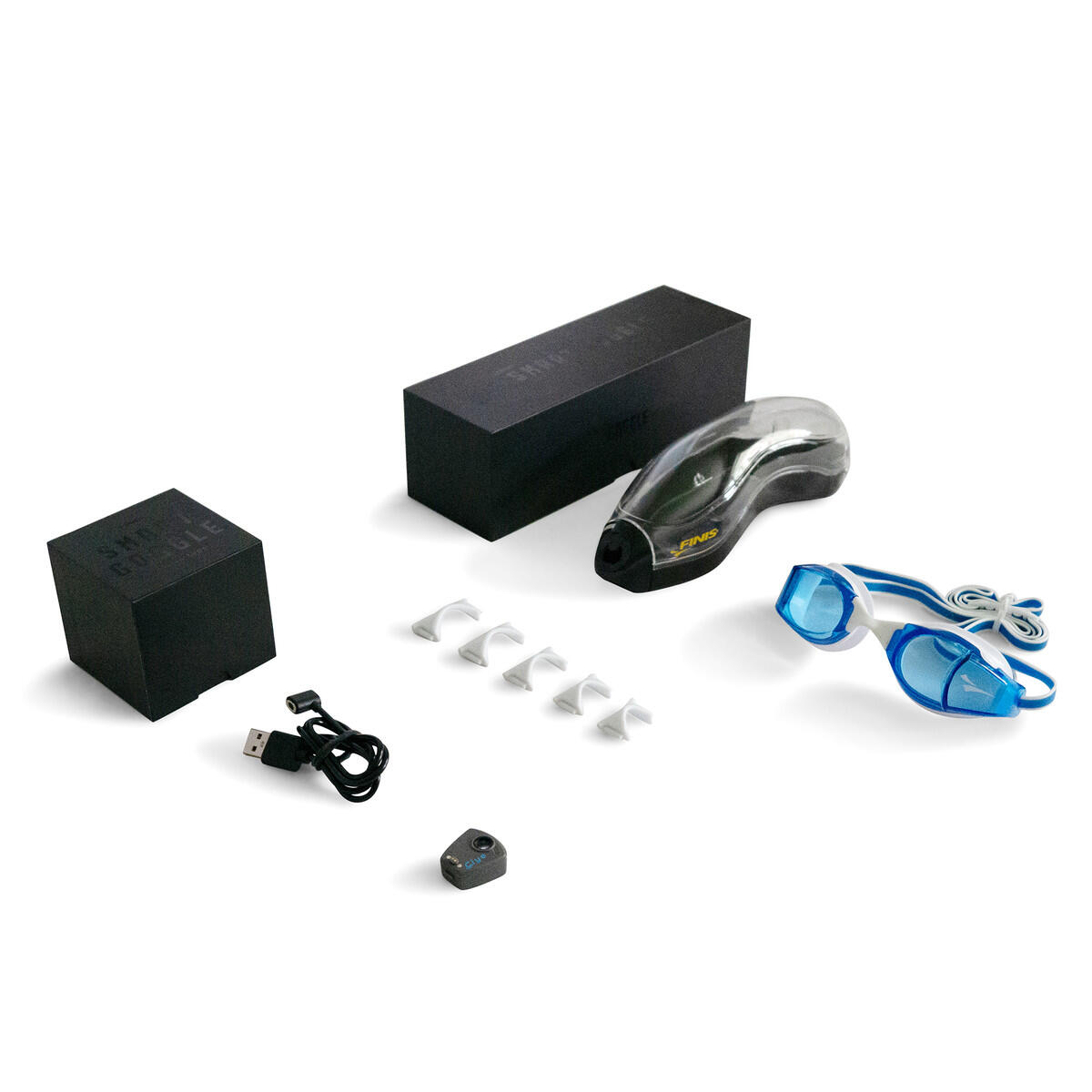 Zwembrillen Finis Smart Goggle Blauw 4/7