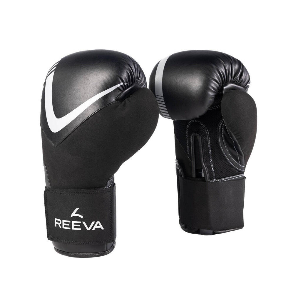 Boxing Gloves - Leather - Silver