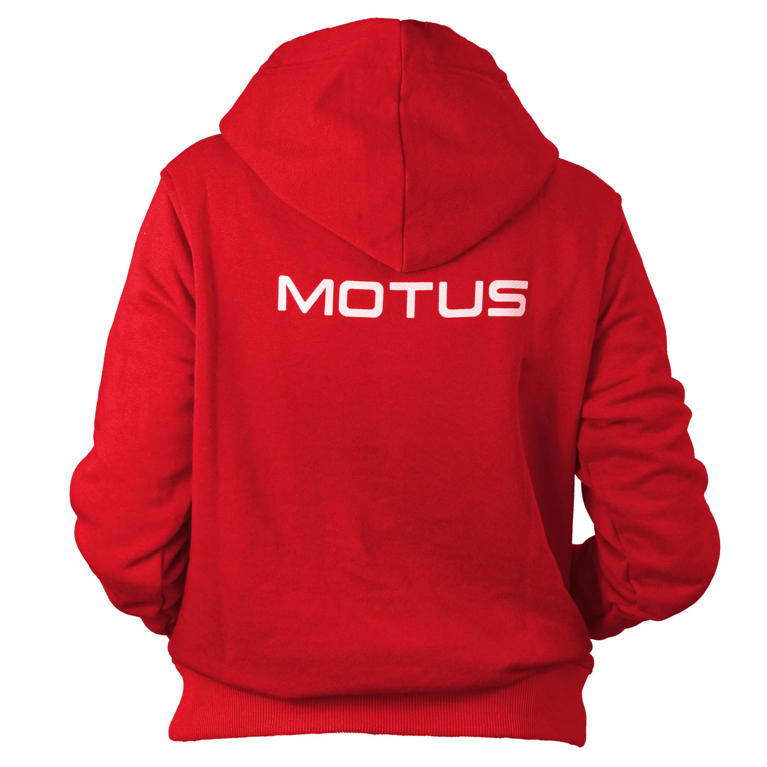 Sudadera Motus para mujer, talla M/L, color rojo. 2/6