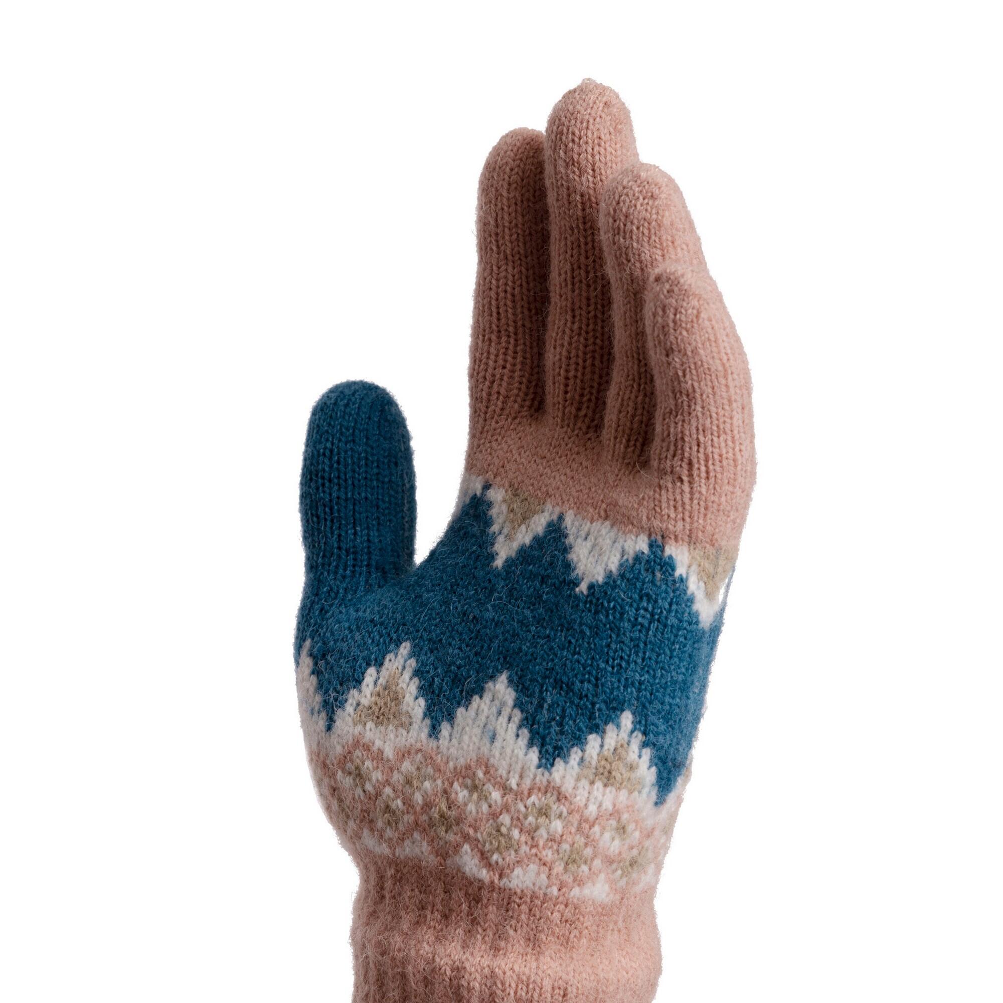 Bambini Guanti Da Sci Trespass Norta Misto Rosa 3/5