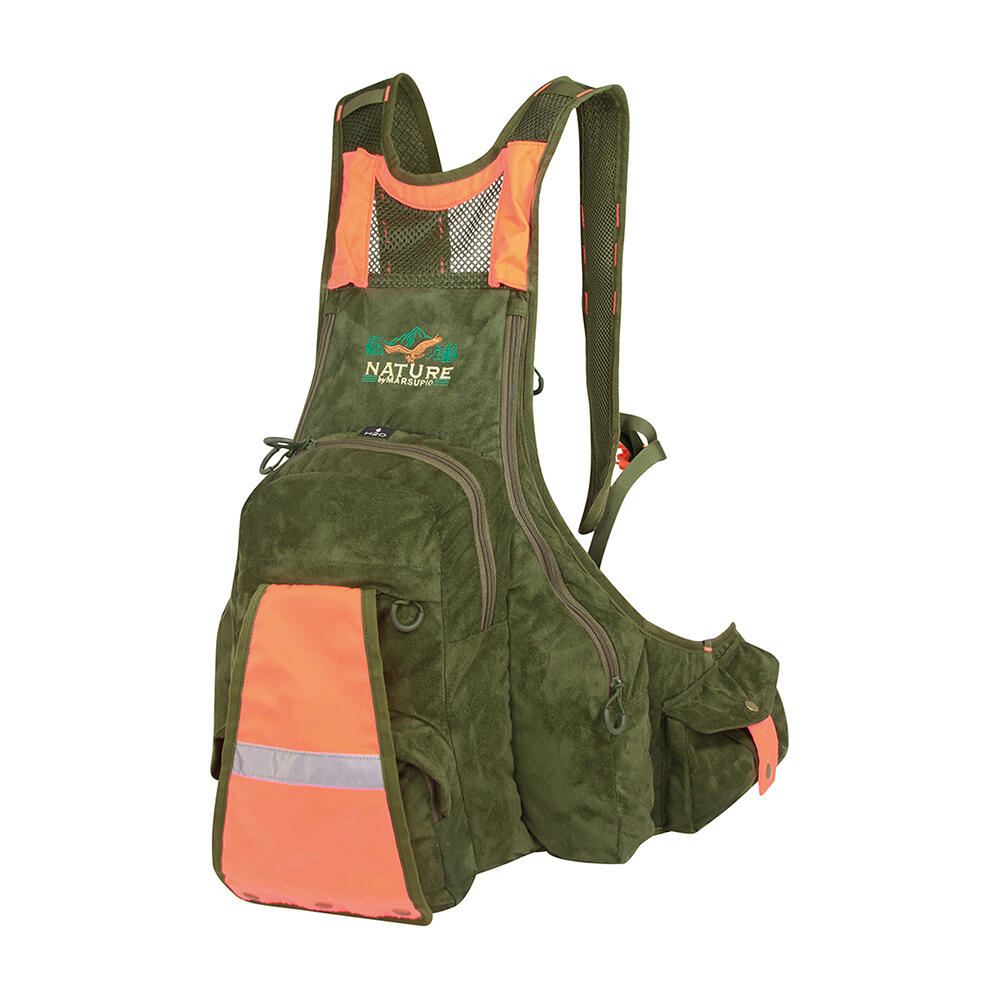 Gilet de chasse Suede Wild Marsupio avec sac à dos 2/4