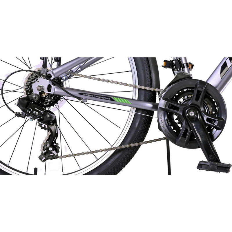 Volare Vélo garçon Cross 24 Pouces 31,75 cm Garçon 18SP V-Brake Gris/Noir