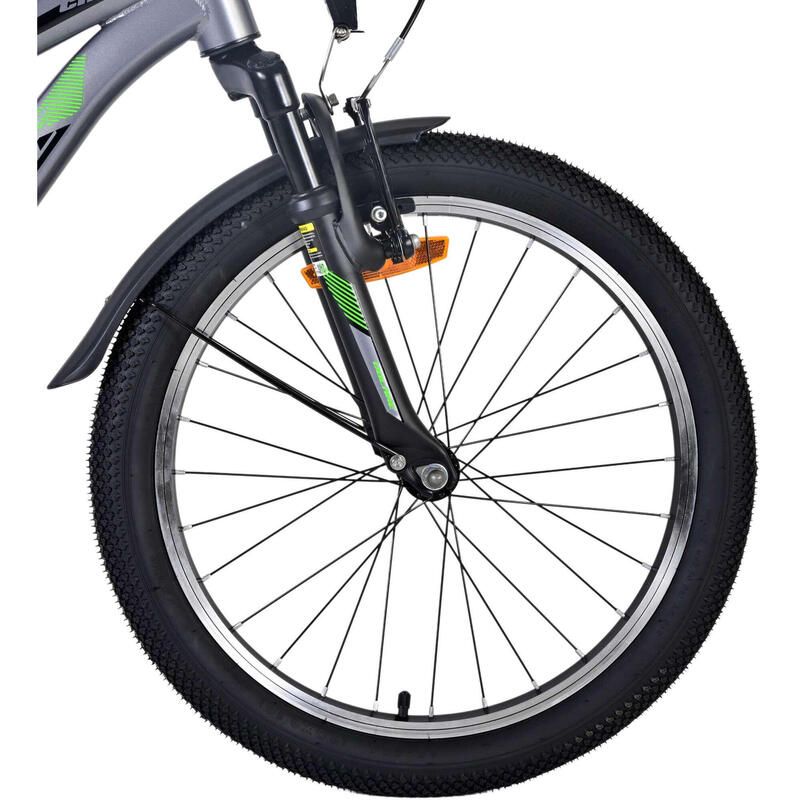 Volare Jongensfiets Cross 20 Inch 27 cm Jongens Terugtraprem Grijs/Zwart