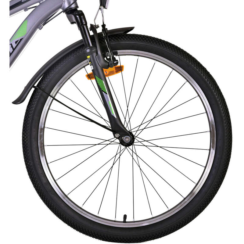 Volare Vélo garçon Cross 24 Pouces 31,75 cm Garçon 18SP V-Brake Gris/Noir