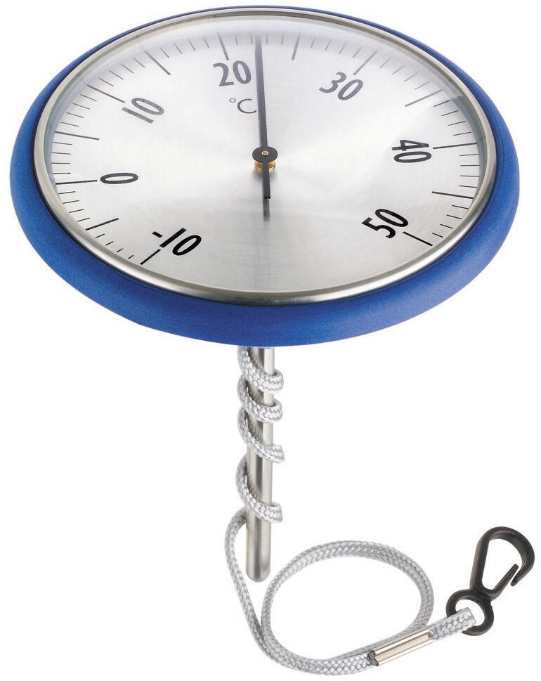SUMMER FUN Summer Fun Thermometer drijvend roestvrij staal