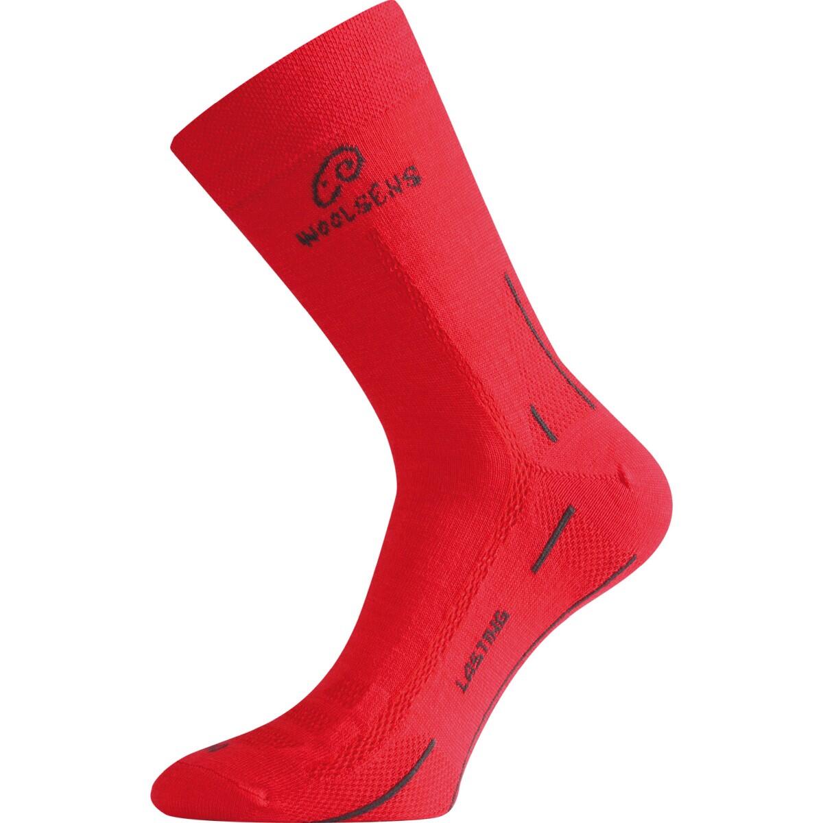 Lasting - Chaussettes En Mérinos Wls - Chaussettes - Rouge - S - Decathlon