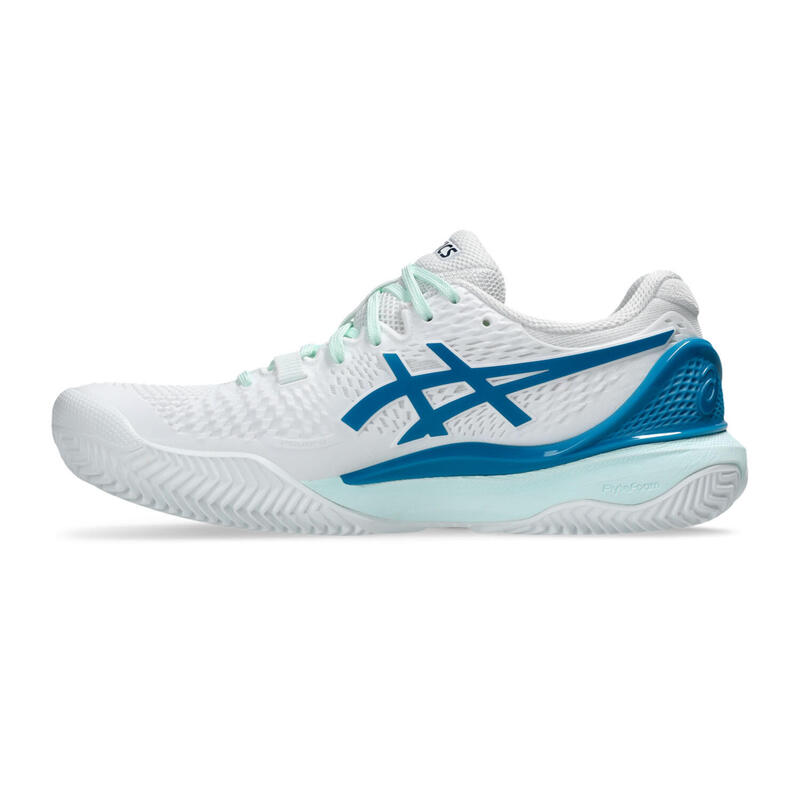 Asics Gel Resolution 9 Clay 1042a224 Azul Verdoso Mujer