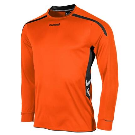 Maillot football homme manches longues preston - orange/noir