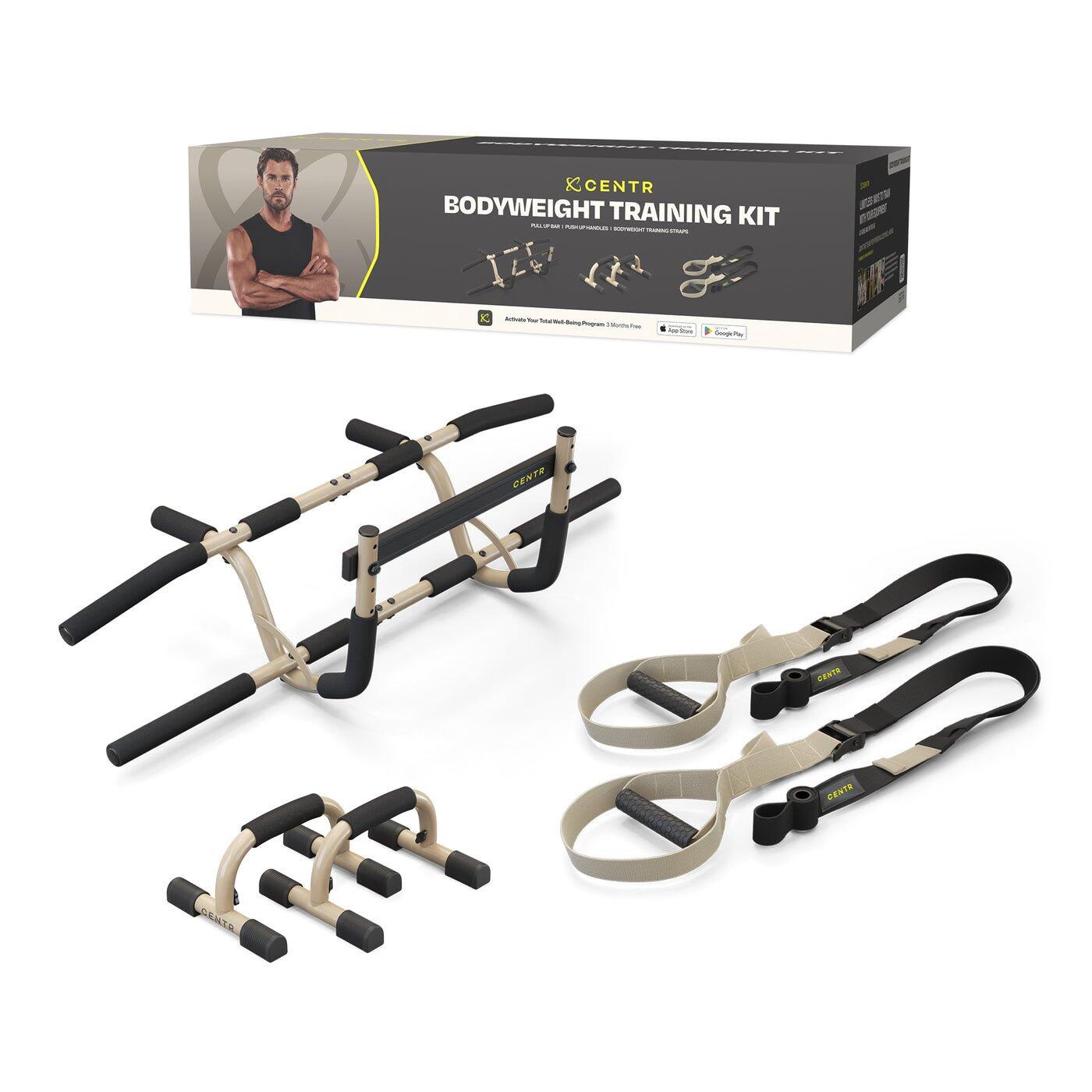 Centr - Bodyweight Training Kit - Kit D’entraînement Au Poids Du Corps Avec Barre De Tra - Barre De Traction - Beige|noir - Taille Unique - Decathlon