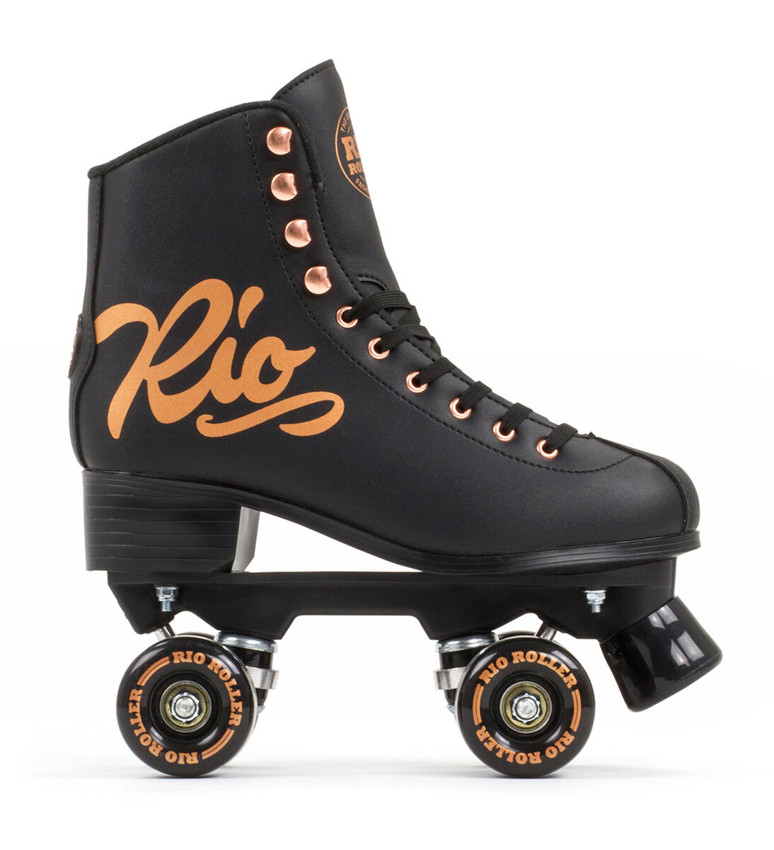 Rolschaatsen Quad Roze Zwart 2/5