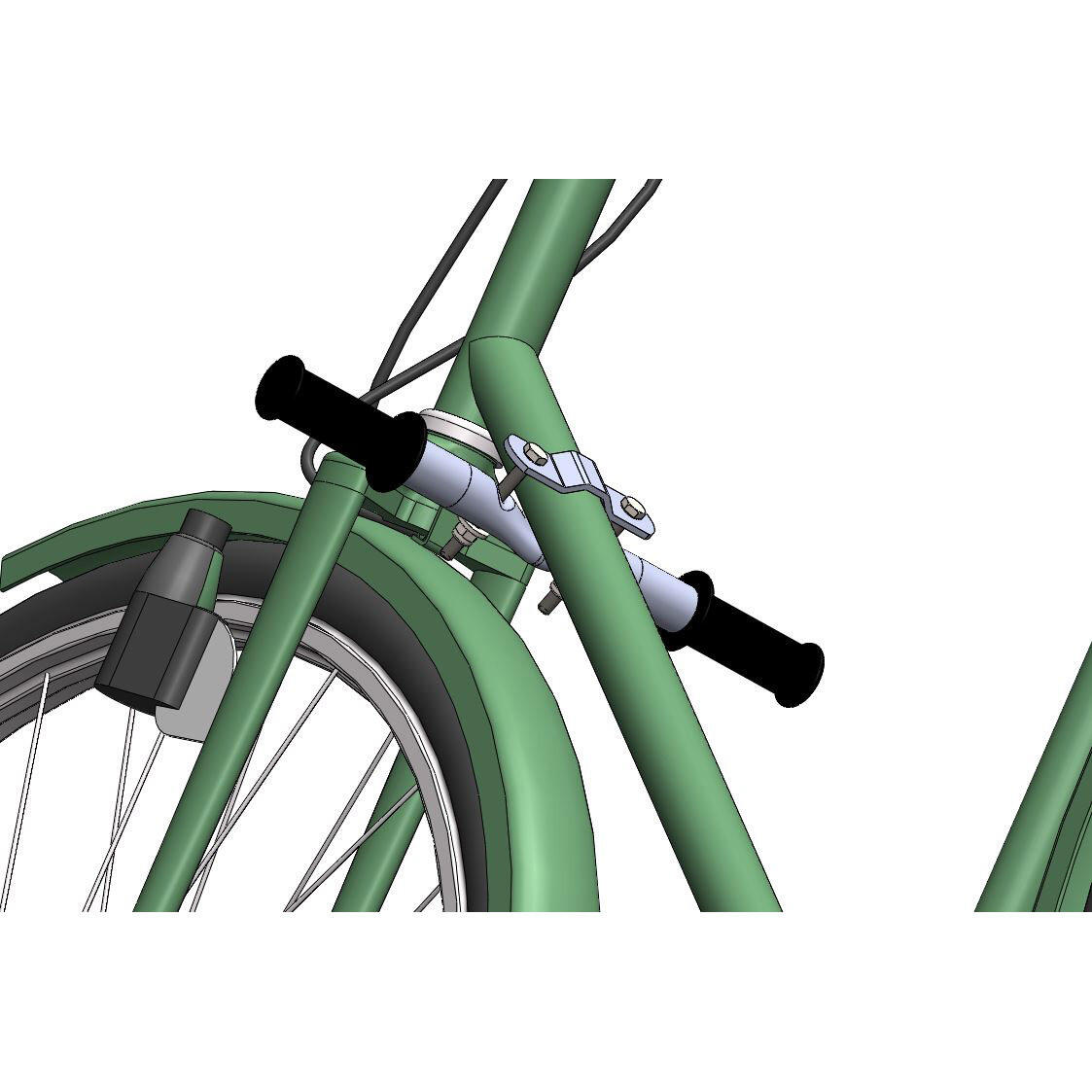 Rendez-vous Steco pour le cadre du vélo Matt Black 5/7