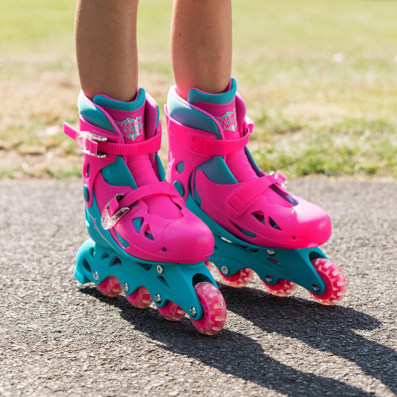 Xootz patins inline hardboot rose/turquoise