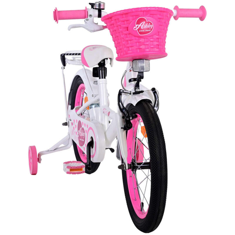 Volare Vélo fille Ashley 16 Pouces 23 cm Fille Frein à rétropédalage Blanc/Rose