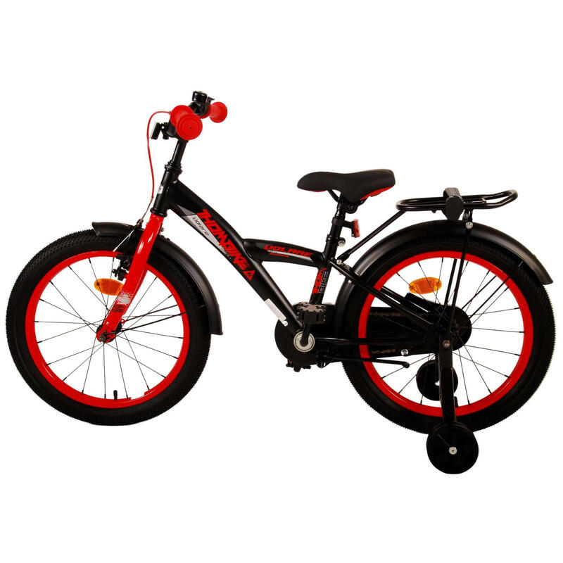 Thombike 18 Pouces 24 cm Garçon Frein à rétropédalage Noir/Rouge