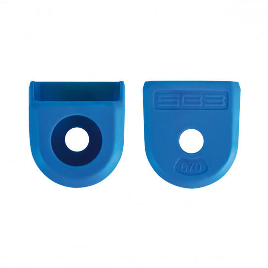 Rubber crank protection (pair) Blue