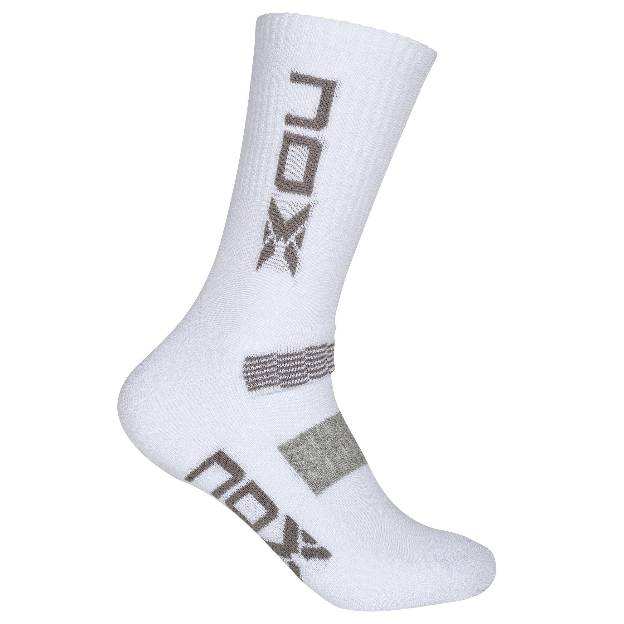 NOX Pack calcetines técnicos MEDIA CAÑA blanco/gris