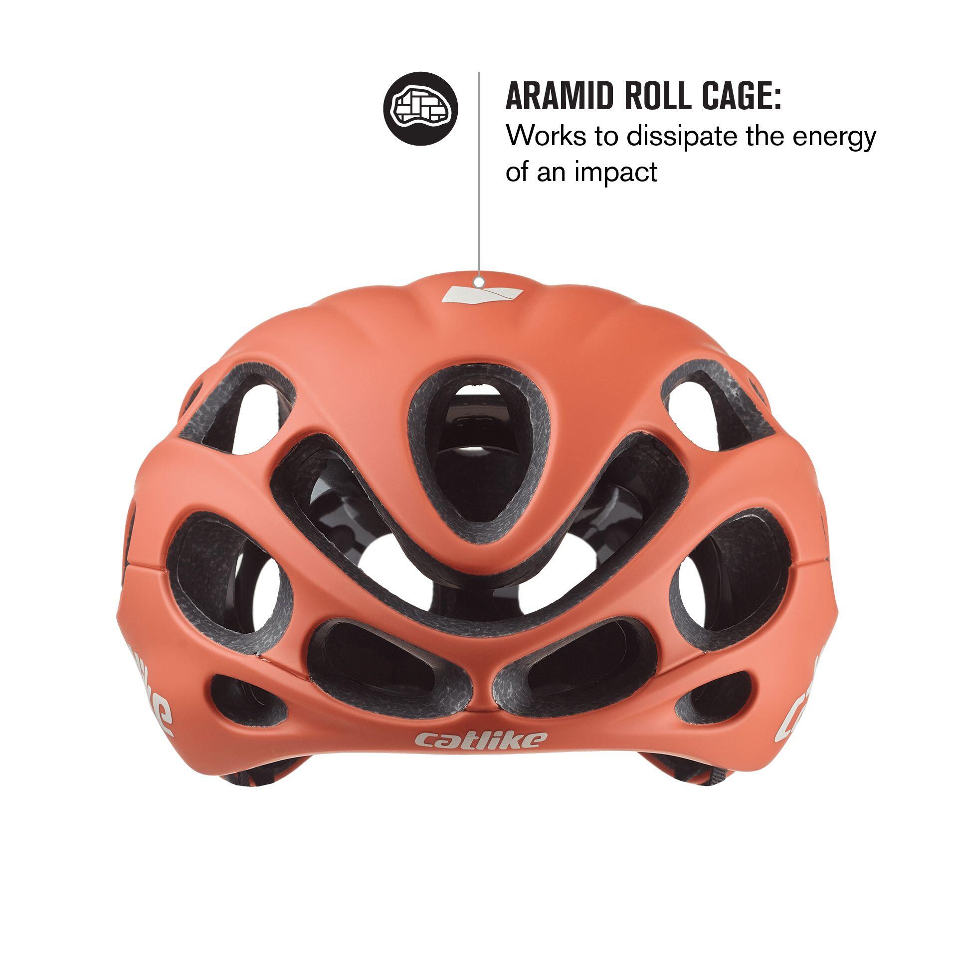 Catlike Kilauea MIPS EVO - Casque Pro Route, MTB, Gravel - Orange Doré Mat 4/7