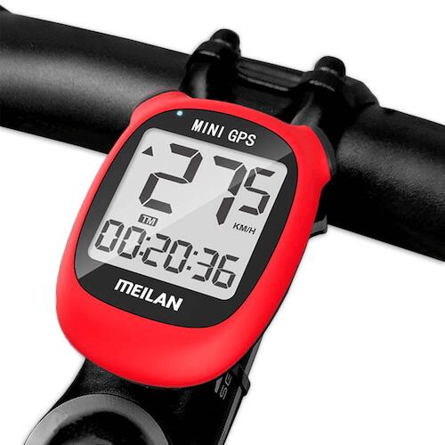 Meilan Luxe Fietscomputer Met GPS - Draadloos - Rood