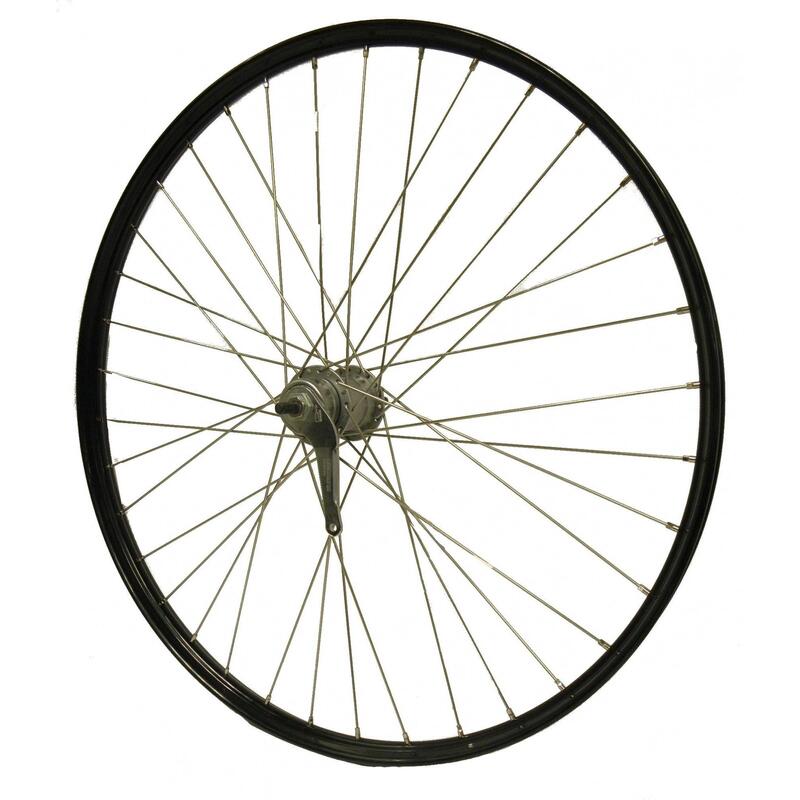 Achterwiel 28-15/8-13/8 Nexus 3V RN RVS spk zwart velg