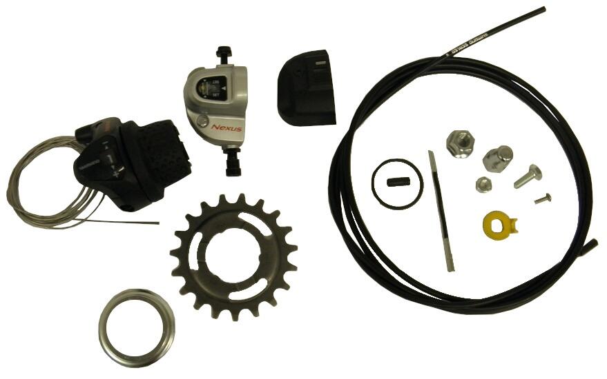Roue arrière 28-15 8-13 8 Nexus 3V RN RVS SPK Black Rim 2/2