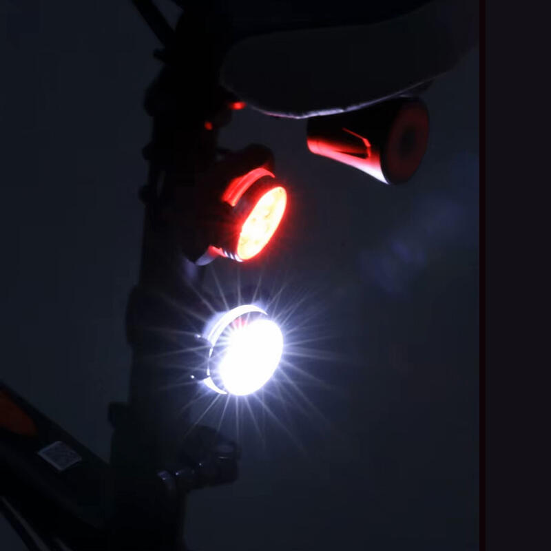 Set lumini LED bicicleta far si stop, reincarcabil USB, potrivire universala