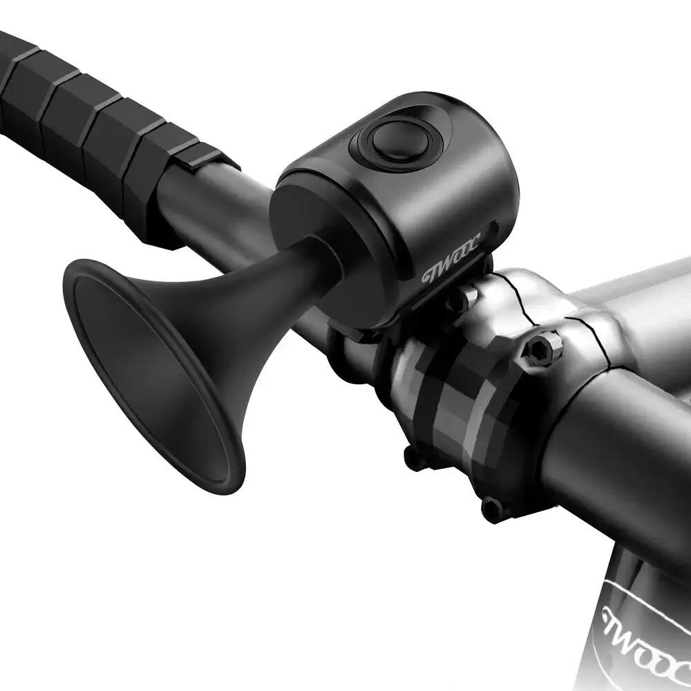 Claxon bicicleta cu baterii CR2032, 120dB, prindere ghidon, potrivire universala 5/7