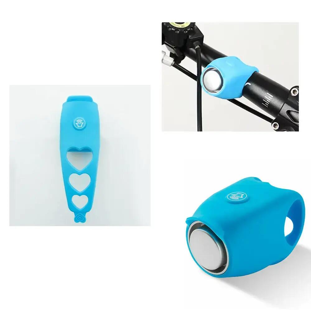 Sonerie bicicleta copii, mini, 120 dB, 4 sunete, potrivire universala, albastru 6/7