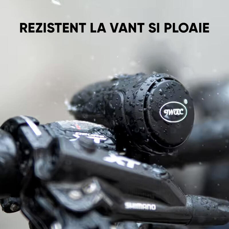 Sonerie bicicleta, alarma antifurt, claxon 125 dB, baterie 200 mAh incarcare USB